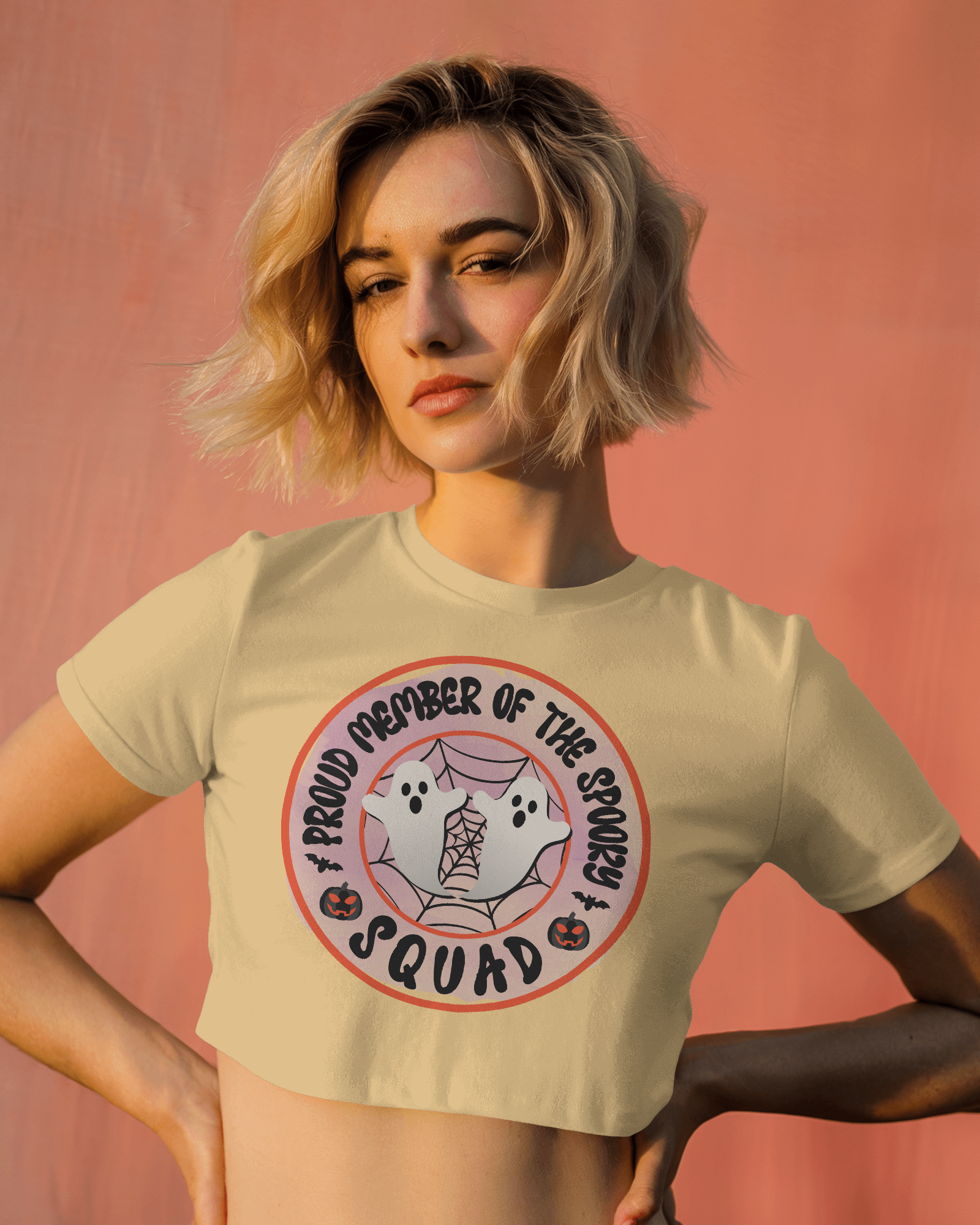 Women's Premium croptop with Scooby squad design on front