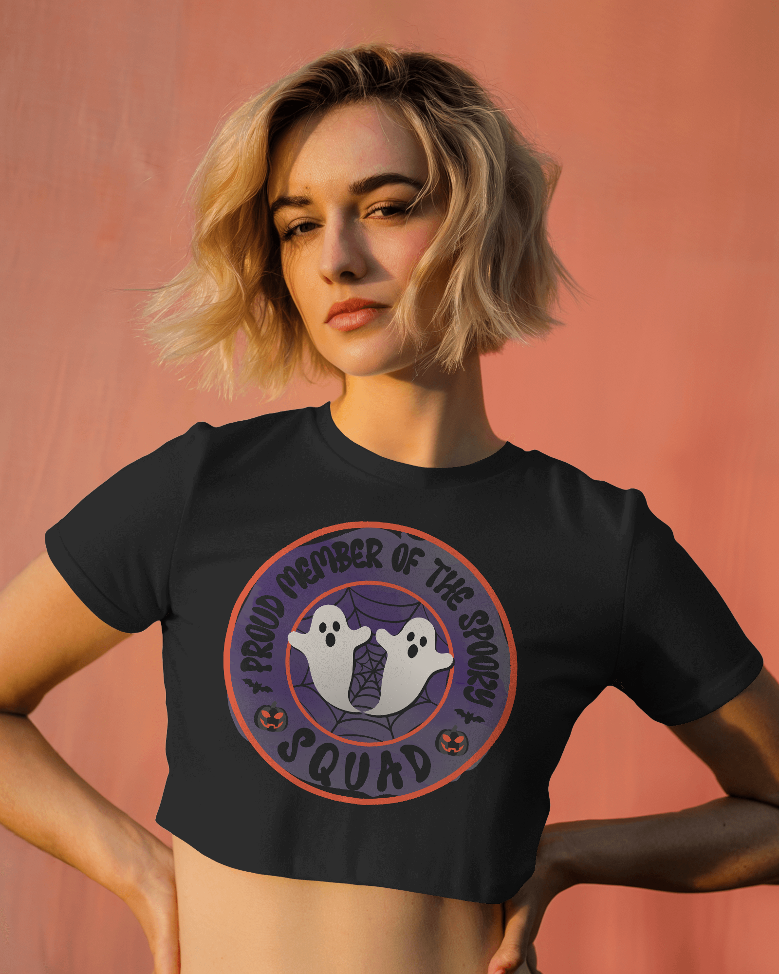 Women's Premium croptop with Scooby squad design on front