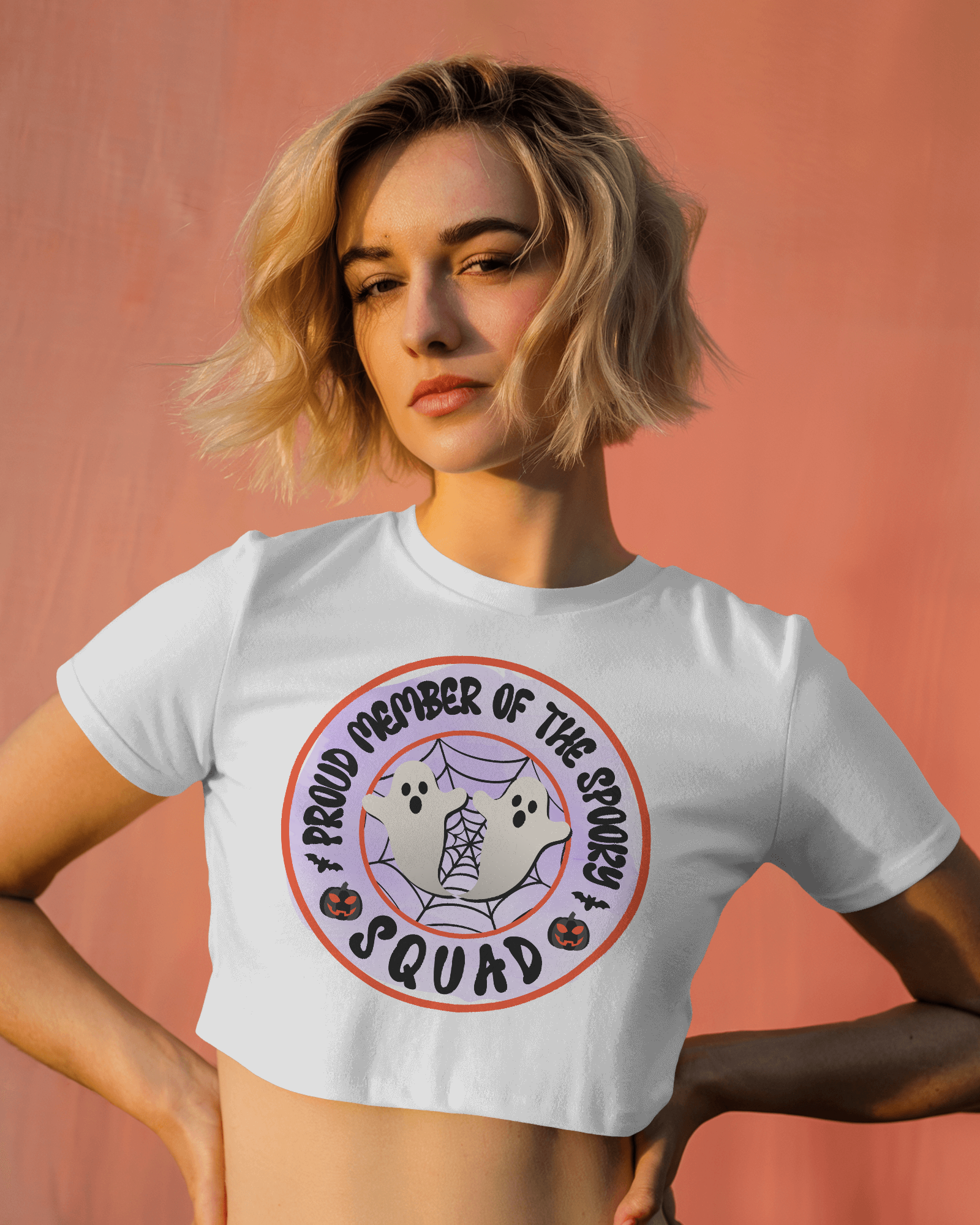 Women's Premium croptop with Scooby squad design on front