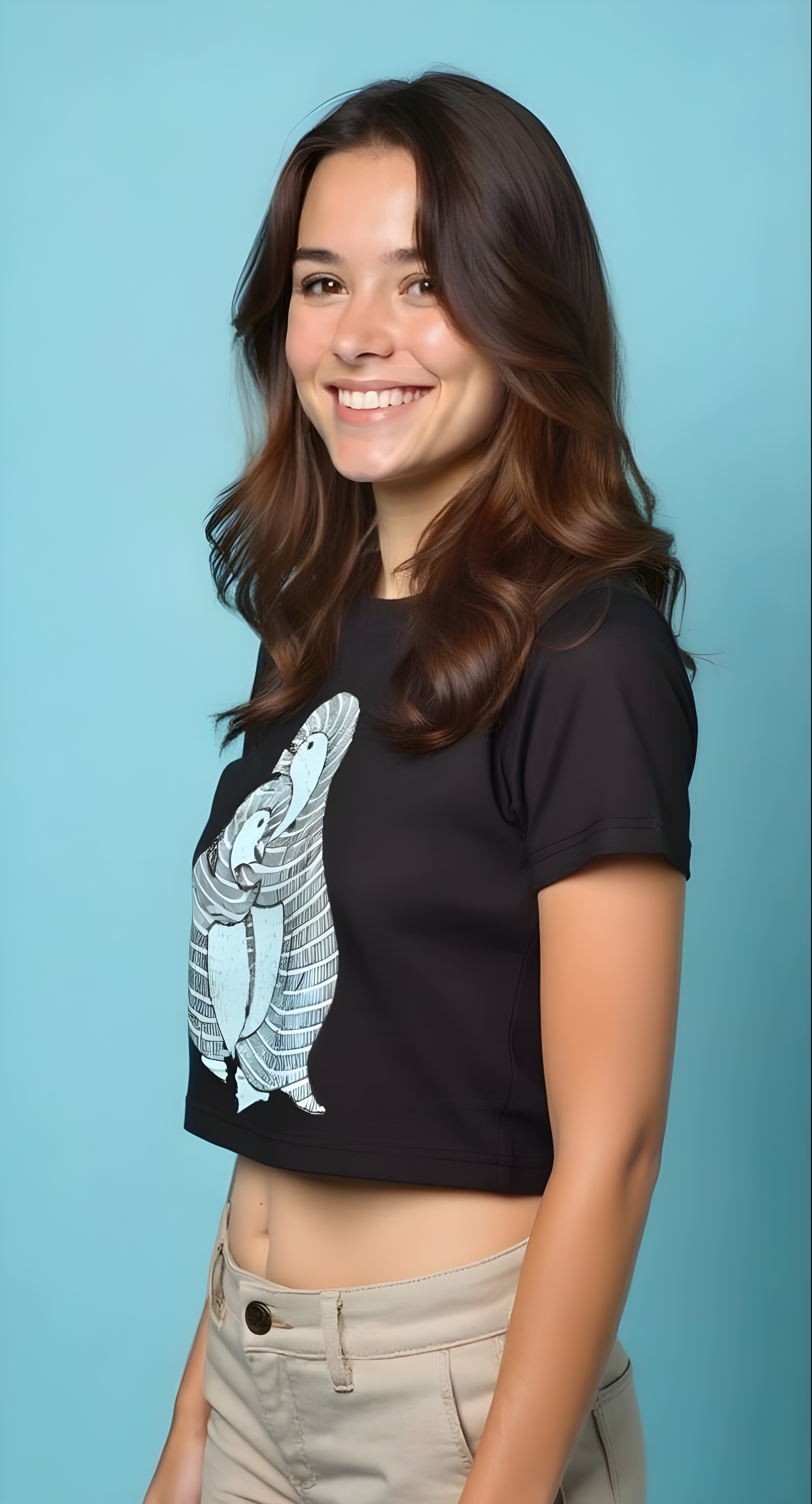 Women's cotton crop top