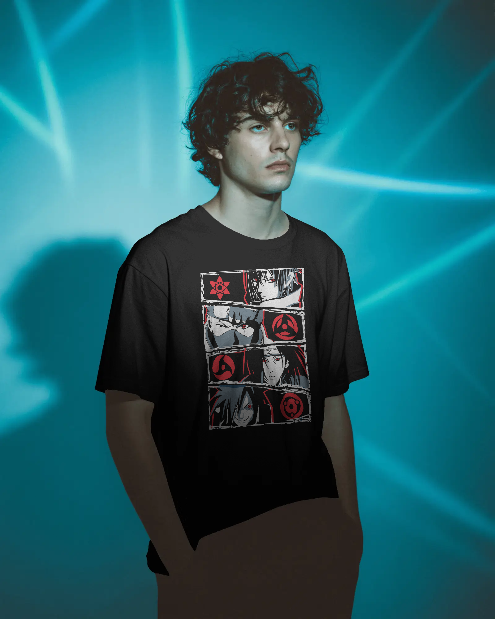 Unisex Cotton Oversized T-Shirt: Sharingans