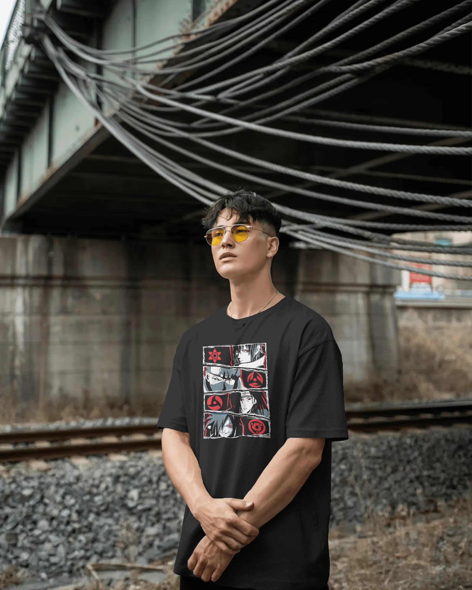 Unisex Cotton Oversized T-Shirt: Sharingans